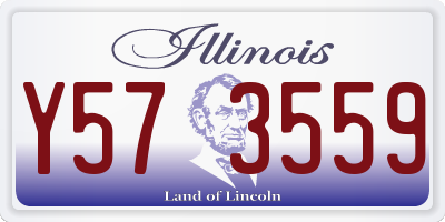 IL license plate Y573559