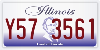 IL license plate Y573561