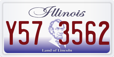 IL license plate Y573562