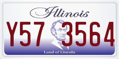 IL license plate Y573564
