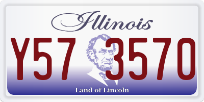 IL license plate Y573570