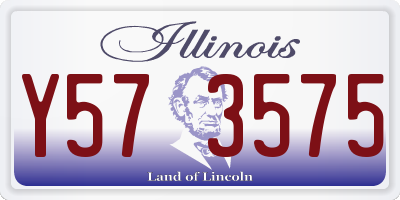 IL license plate Y573575