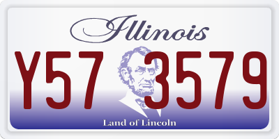 IL license plate Y573579
