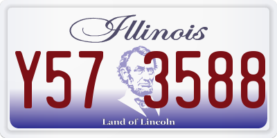 IL license plate Y573588