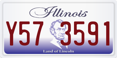 IL license plate Y573591