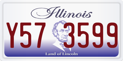 IL license plate Y573599