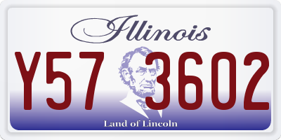 IL license plate Y573602