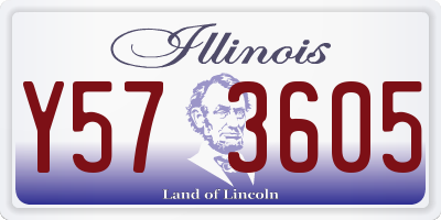 IL license plate Y573605