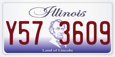 IL license plate Y573609