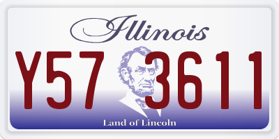 IL license plate Y573611