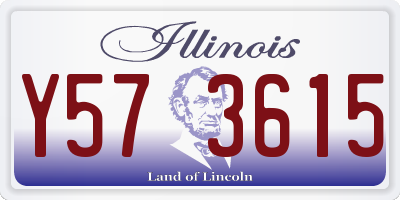 IL license plate Y573615