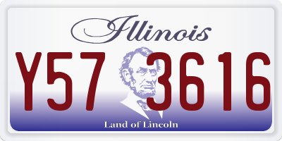 IL license plate Y573616