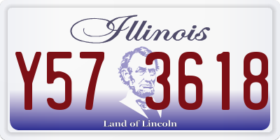 IL license plate Y573618