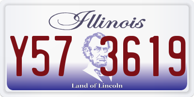 IL license plate Y573619