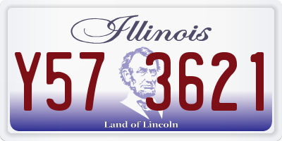 IL license plate Y573621