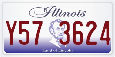 IL license plate Y573624