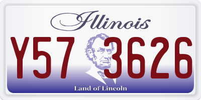 IL license plate Y573626