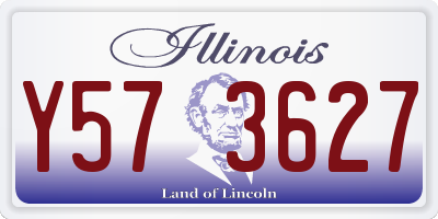 IL license plate Y573627
