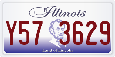 IL license plate Y573629