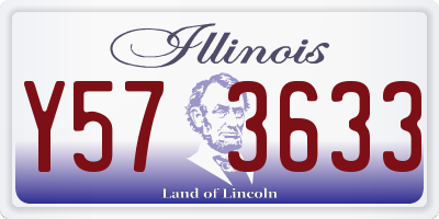 IL license plate Y573633