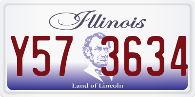 IL license plate Y573634