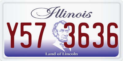 IL license plate Y573636
