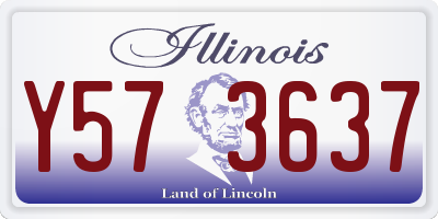 IL license plate Y573637