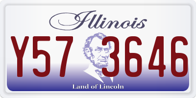 IL license plate Y573646