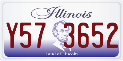 IL license plate Y573652