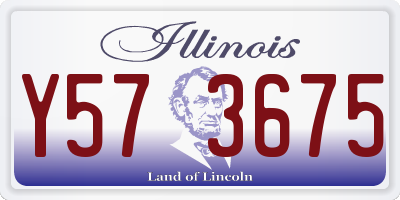 IL license plate Y573675