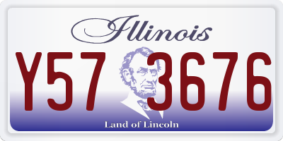 IL license plate Y573676