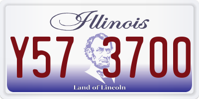 IL license plate Y573700