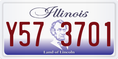 IL license plate Y573701