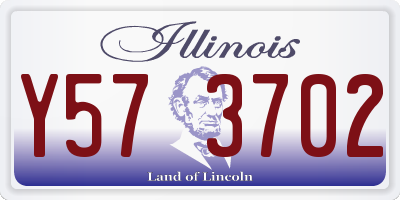 IL license plate Y573702