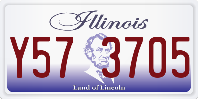 IL license plate Y573705
