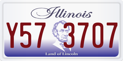 IL license plate Y573707