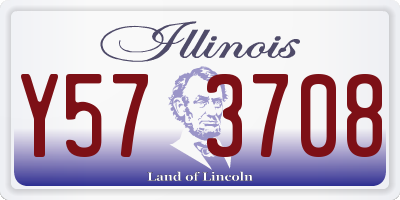 IL license plate Y573708