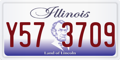 IL license plate Y573709