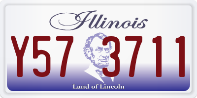 IL license plate Y573711