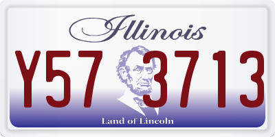 IL license plate Y573713