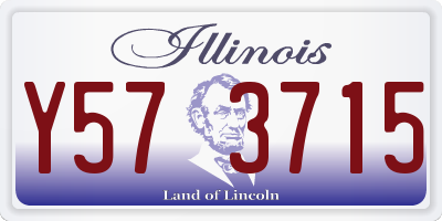 IL license plate Y573715