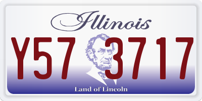 IL license plate Y573717