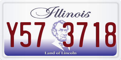 IL license plate Y573718