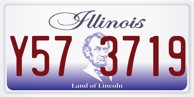 IL license plate Y573719