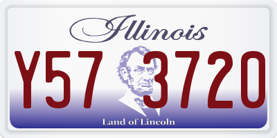 IL license plate Y573720