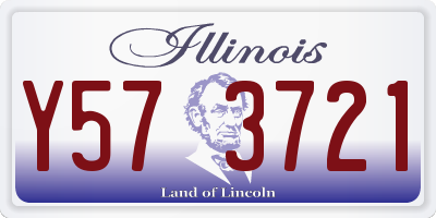 IL license plate Y573721