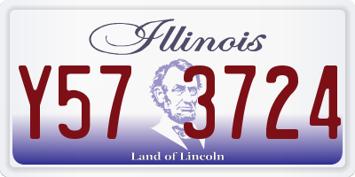 IL license plate Y573724