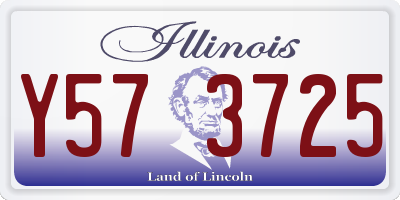 IL license plate Y573725