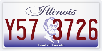 IL license plate Y573726