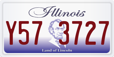IL license plate Y573727